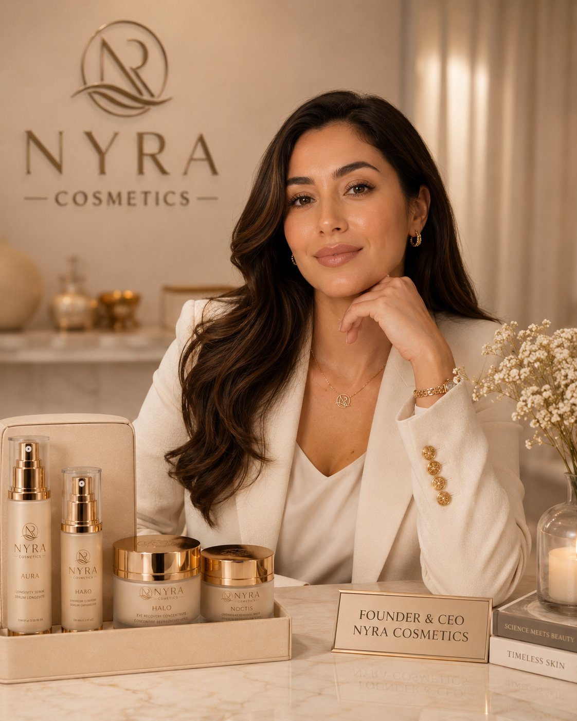 Sophia Valente — Founder & CEO, NYRA Cosmetics