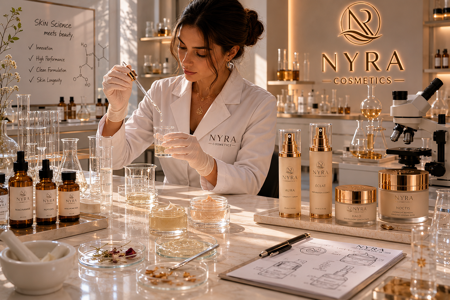 NYRA Cosmetics — Laboratory & Formulation