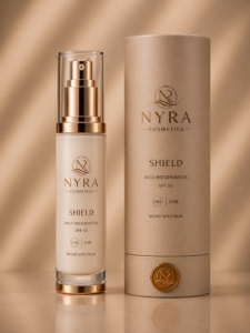 NYRA Cosmetics — shield-campaign